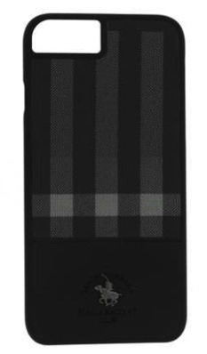 Чехол Santa Barbara for iPhone 7/8 Plus кожа цвет черно-серый (SB-IP7SPPLA-BLK-1)