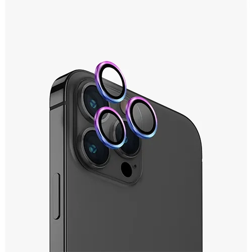 Стекло Uniq для iPhone 15 Pro OPTIX Camera Lens protector Aluminium Iridescent (IP6.1P(2023)-ALENSIRD)
