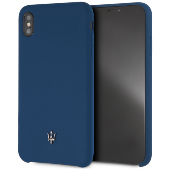 Чехол CG Mobile Maserati Silicone case Hard для iPhone XS Max, цвет Синий (MAGSIHCI65NA)