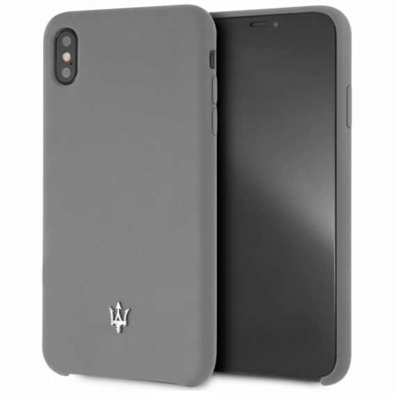 Чехол Maserati Silicone case Hard для iPhone XS Max, цвет Серый (MAGSIHCI65DG)