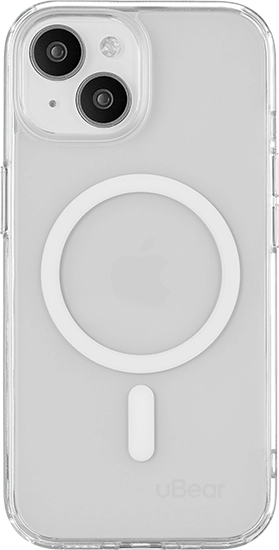 Чехол защитный uBear Real Mag Case, iPhone 15, MagSafe, усиленный, прозрачный (CS252TT61RL-I23M)