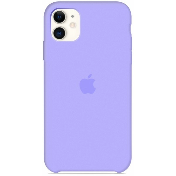 Чехол Silicone Case Simple для iPhone 11, цвет Purple