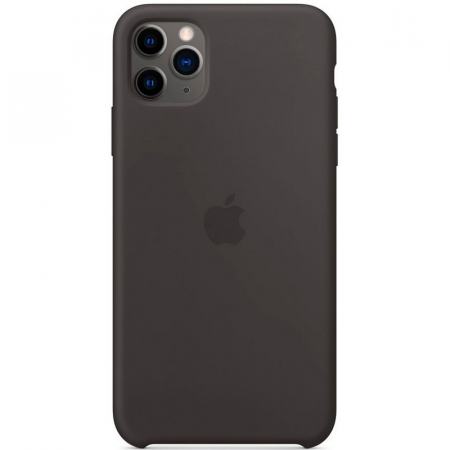 Чехол Silicone Case для iPhone 11 Pro Max, цвет Черный