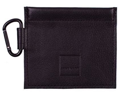 Сумочка Acme для аксессуаров Mini Spring-Top Pouch Leather Black, цвет черный (AM11611)