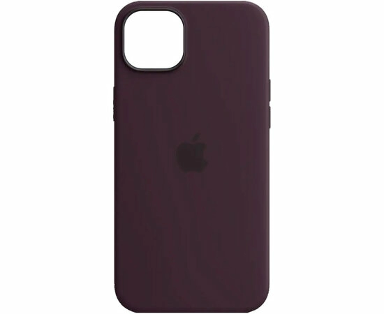 Чехол Silicone Case для iPhone 15 Plus Elderberry, цвет баклажановый