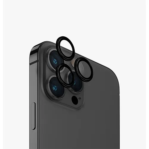 Стекло Uniq для iPhone 15 Pro OPTIX Camera Lens protector Aluminium Black (IP6.1P(2023)-ALENSBLK)