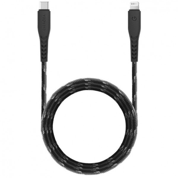 Кабель EnergEA NyloFlex USB-C - Lightning MFI C94 1.5 м, цвет Черный (CBL-NFCL-BLK150)