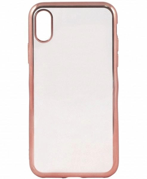 Чехол Handy shiny electroplated series для iPhone X/XS, цвет Розовый золотой (HD-IPX-SHNRGD)
