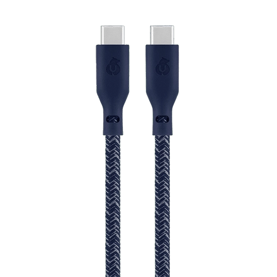 Кабель зарядный uBear Trend Cable USB-C/USB-C 1.2м, 60W, цвет синий (DC17DB12TR-CC)