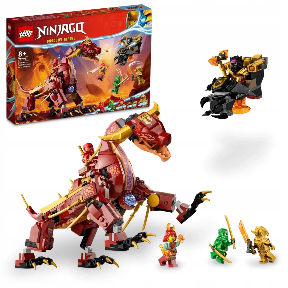 Конструктор LEGO Ninjago - Лавовый дракон-трансформер (71793) купить в  Самаре — цена 6 490 ₽ в интернет-магазине My Store