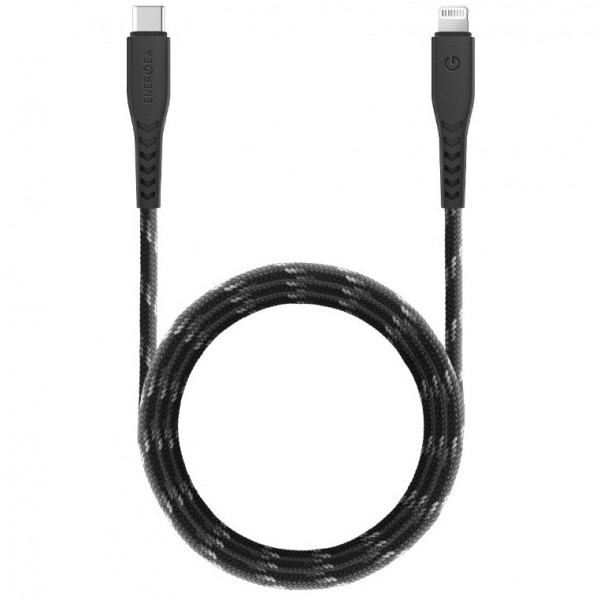 Кабель EnergEA NyloFlex USB-C - Lightning MFI C94 3 м, цвет Черный (CBL-NFCL-BLK300)