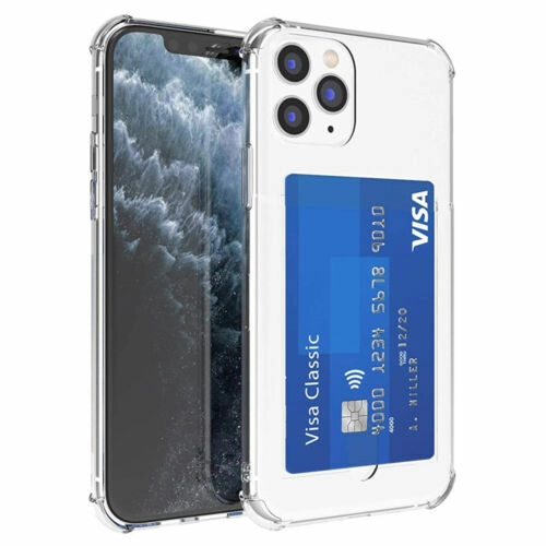 Чехол Card Pocket Case для iPhone 12 Pro Max Clear, цвет Прозрачный