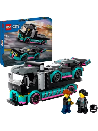 Конструктор LEGO City - Гоночный автомобиль и транспортер (60406)