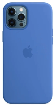 Чехол Silicone Case для iPhone 12 Pro Max, цвет Синяя сталь