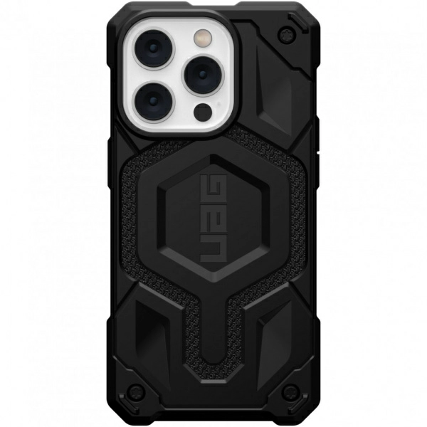 Чехол UAG Monarch Pro Kevlar с MagSafe Series для iPhone 14 Pro, цвет Черный (Kevlar Black) (114030113940)