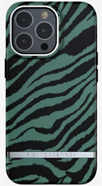 Чехол Richmond & Finch для iPhone 12/12 Pro FW21 Emerald Zebra, цвет Изумрудная зебра (R47404)