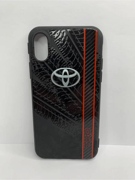 Чехол силиконовый для iPhone X / XS supreme Toyota, цвет Черный