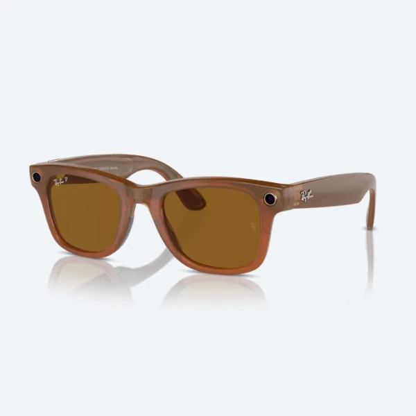 Умные очки Ray-Ban Meta Smart Glasses Wayfarer Shiny Caramel/Polar Brown