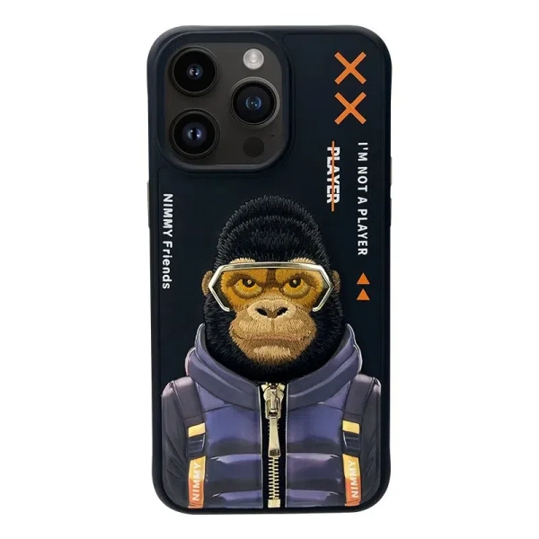 Чехол Nimmy Cool Cute для iPhone 15 Pro, Gorilla