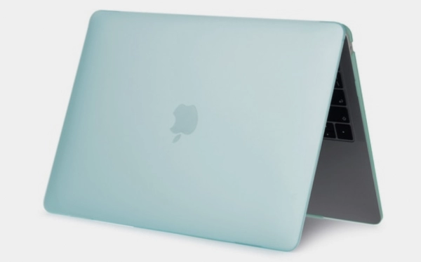 Чехол пластиковый для Macbook Air 13 M2, прозрачный зеленый