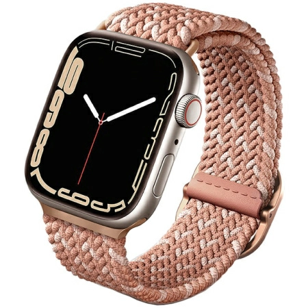 Ремешок Uniq Aspen DE strap для Apple Watch 41/40/38 мм, цвет Цитрусово-розовый (41MM-ASPDECPNK)