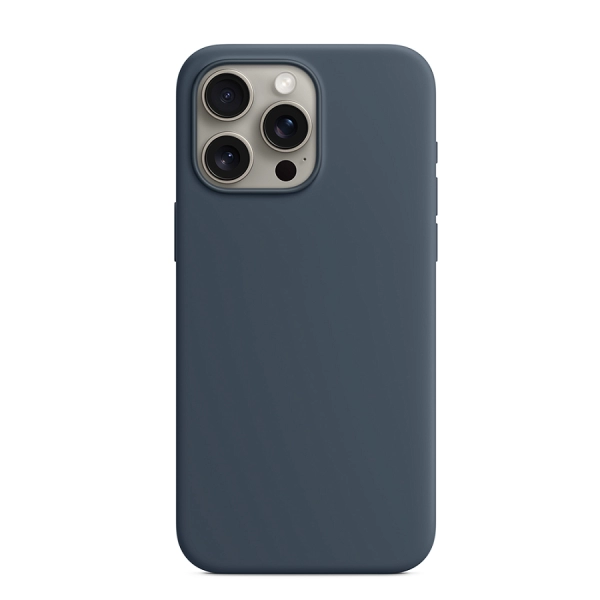 Чехол Silicone Case MagSafe для iPhone 15 Pro Storm Blue