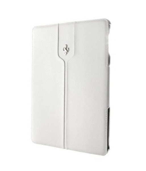 Чехол кожаный Ferrari Montecarlo Real Leather Folio case для Apple iPad mini 1/2/3, цвет Белый (FEMTFCPM2WH)