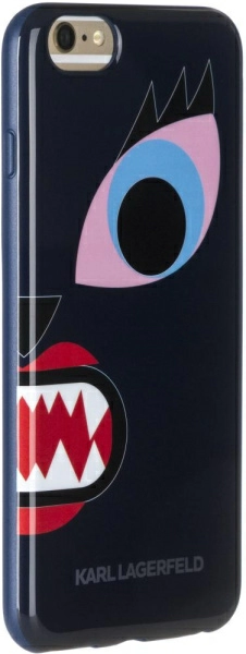 Чехол Karl Lagerfeld Monster Choupette Hard для iPhone 6 Plus/6S Plus Blue, цвет Синий (KLHCP6LMCB)