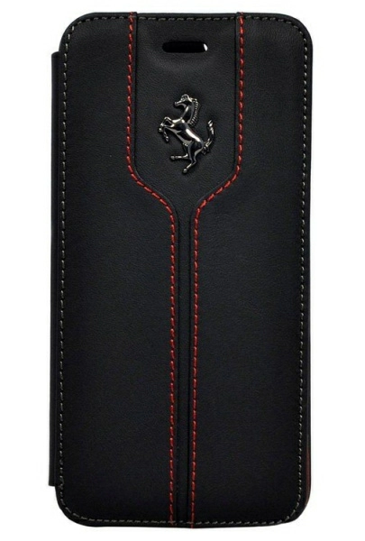 Чехол книжка Ferrari Montecarlo Booktype для iPhone 6 Plus/6S Plus Black, цвет Черный (FEMTFLBKP6LBL)