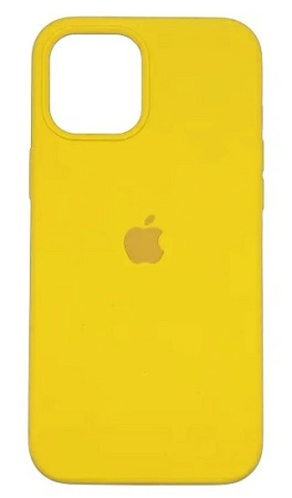 Чехол для iPhone 12 Pro Max Silicone Case (Желтый)