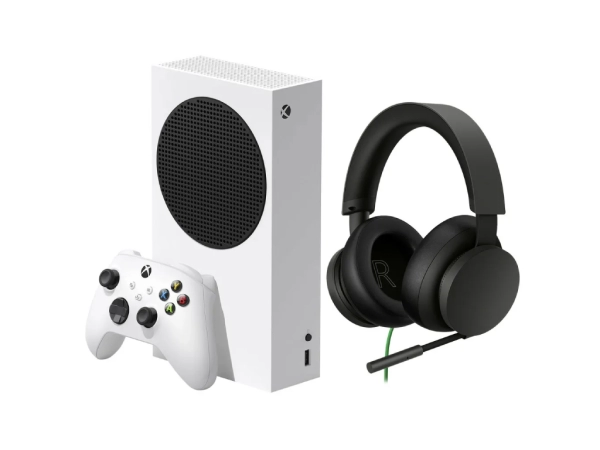 Игровая приставка Microsoft Xbox Series S 512GB + Гарнитура Xbox Stereo Headset