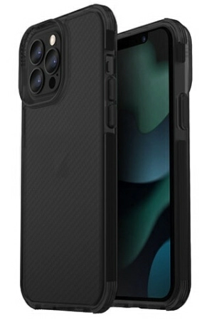 Чехол Uniq Combat Aramid effect для iPhone 13 Pro, цвет Черный (Smoke) (IP6.1PHYB(2021)-COMASMK)
