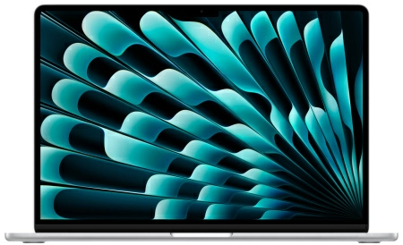 Ноутбук Apple MacBook Air 15" (M3, 8C CPU/10C GPU, 2024), 8 ГБ, 256 ГБ SSD, серебристый (MRYP3)