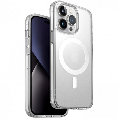 Чехол Uniq Lifepro Xtreme AF MagSafe для iPhone 14 Pro, цвет Прозрачный (Frost Clear) (IP6.1P(2022)-LXAFMCLR)