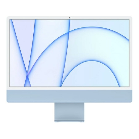 Apple iMac 24" (2021) Retina 4,5K, M1 8C CPU, 8C GPU, 8 ГБ, 256 ГБ SSD, синий (MGPK3)