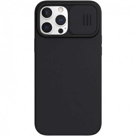 Чехол Nillkin CamShield Silky Magnetic Silicone для iPhone 13 Pro Max, цвет Черный (6902048223561)