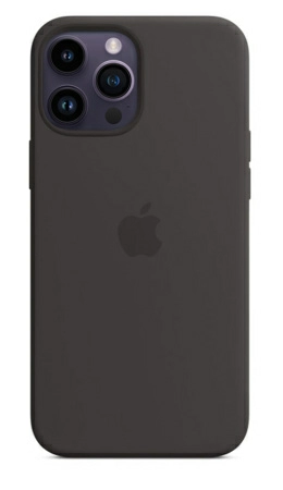 Чехол Silicone Case для iPhone 14 Pro Max Black light, цвет Черный легкий