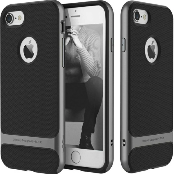 Чехол Rock Royce Series Case Для iPhone 7/8 Plus Silicone Black, цвет Черный