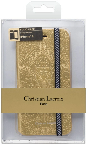 Чехол-книжка Christian Lacroix для iPhone 6/6S, цвет Золотой (CLPSFOIP64G)