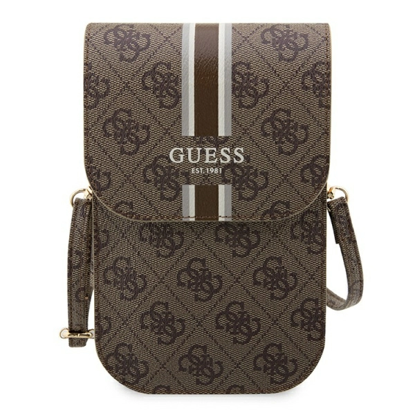 Guess для смартфонов сумка Wallet Bag 4G Stripes Brown (GUWBP4RPSW)
