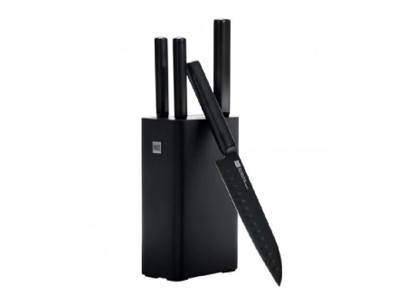 Набор Ножей Huo Hou Stainless Steel Knife Black (5 шт) HU0076