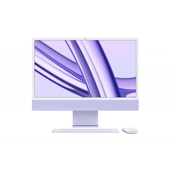 Apple iMac 24" Retina 4,5K, M3 (8C CPU, 10C GPU, 2023), 8 ГБ, 512 ГБ SSD, фиолетовый
