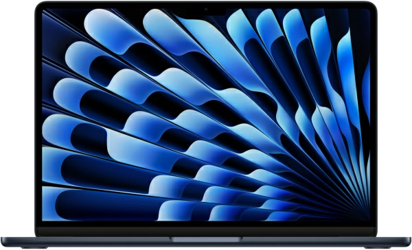 Ноутбук Apple MacBook Air 13" (M3, 8C CPU/10C GPU, 2024), 8 ГБ, 512 ГБ SSD, «полуночный черный» (MRXW3)