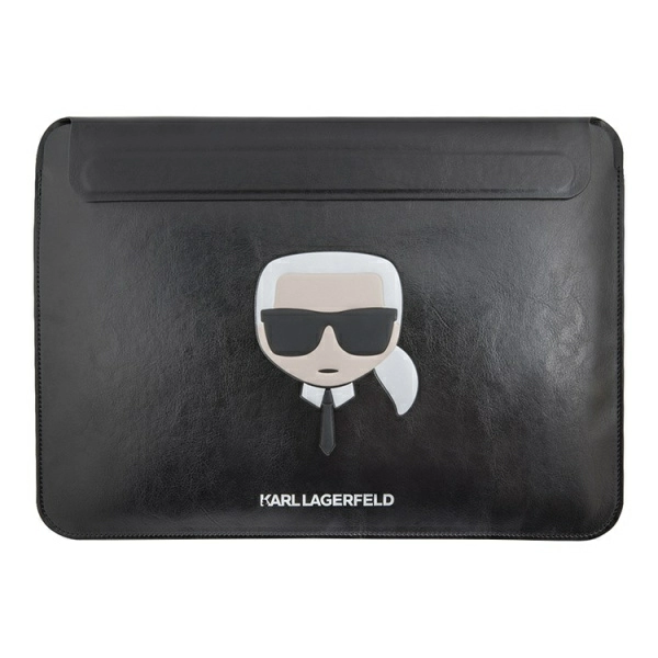 Чехол-карман CG Mobile Lagerfeld Ikonik Karl Sleeve для ноутбуков 13-14 дюймов, черный (KLCS14KHBK)