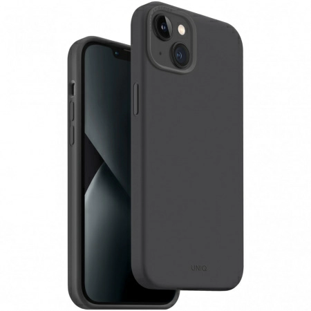 Чехол Uniq LINO MagSafe для iPhone 14, цвет Серый (Grey) (IP6.1(2022)-LINOHMGRY)