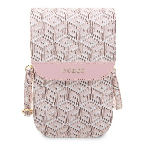 Guess для смартфонов сумка Wallet Bag G CUBE Pink (GUWBHGCFSEP)