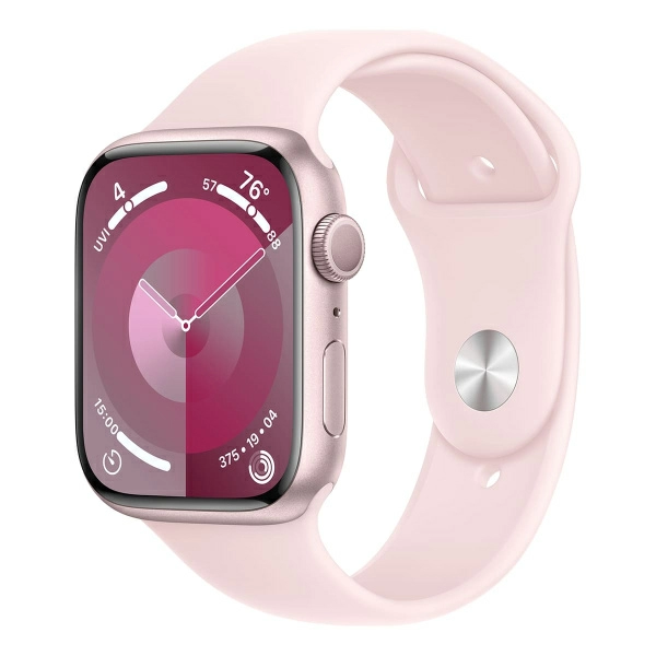 Apple Watch Series 9, 41 мм корпус из алюминия цвета «Pink», спортивный ремешок «Light Pink»