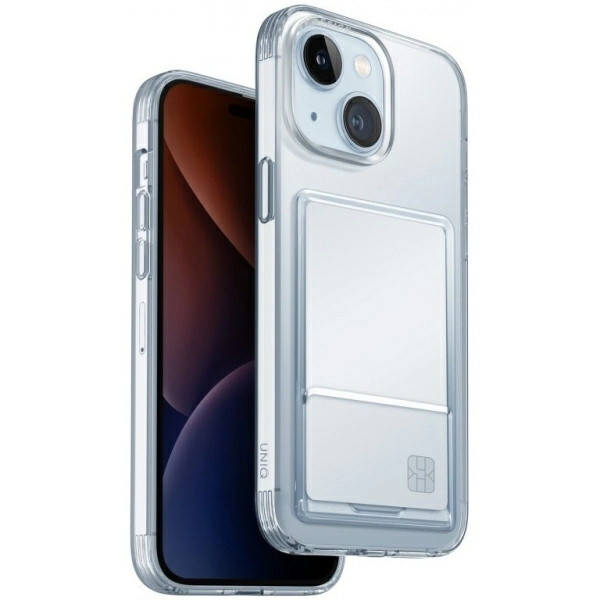 Чехол Uniq для iPhone 15 Air Fender ID (cardslot) Clear (IP6.1(2023)-AFIDTRAN)