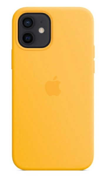 Чехол Silicone Case MagSafe Premium для iPhone 12/12 Pro, Sunflower, цвет Желтый (MK023ZE/A)