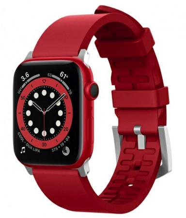 Ремешок силиконовый Elago Premium Rubber strap для Apple Watch 38/40/41 мм, цвет Красный (EAW-BAND-40RD)